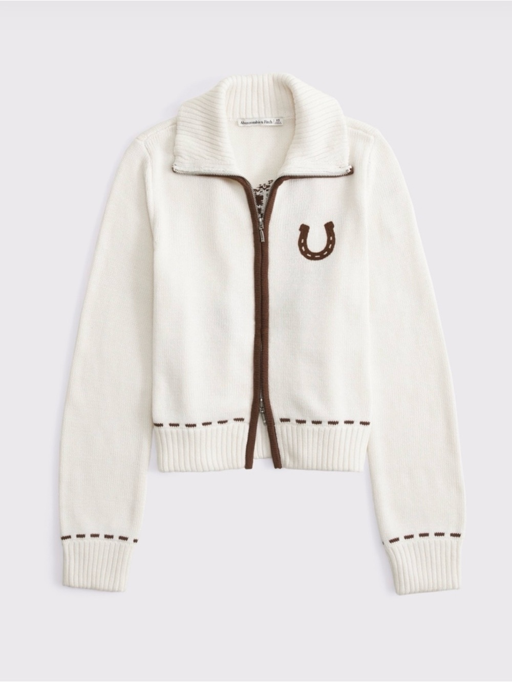 Abercrombie & Fitch Double Zipper Western Cardigan